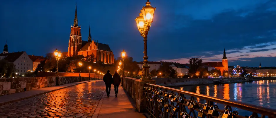 Wrocław wieczorem i nocą - nocna trasa z latarnikiem na Ostrowie Tumski, Aleja Neonów i knajpki dla młodych