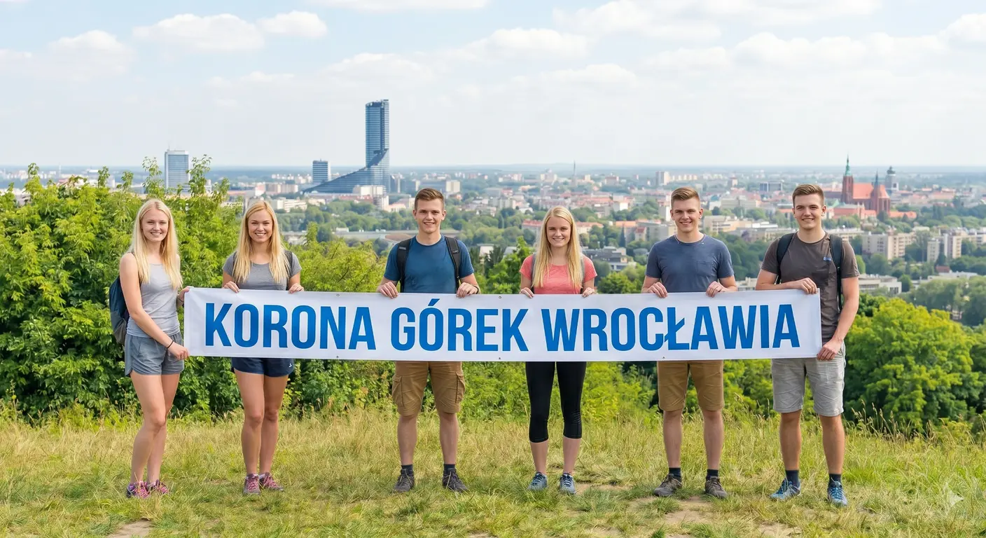 Młodzież zdobywająca wrocławskie wzgórza - wyzwanie Korona Górek